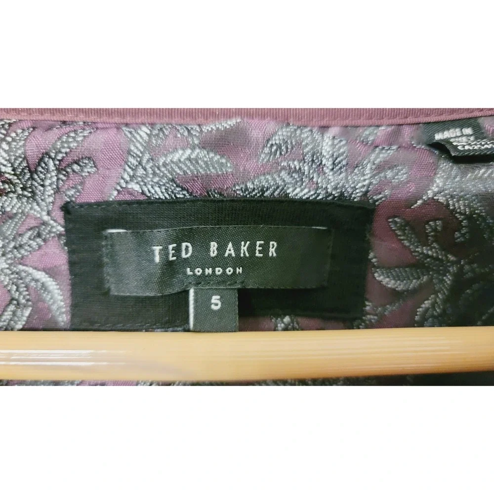 Ted Baker Men's Pullover Small Wool‎ Blend 1/4 Zip Sweater Navy Long Sleeve NWOT
